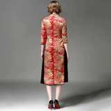 奈昕 27303 большие и маленькие размеры, индивидуальное высококачественное улучшенное платье Cheongsam для свадебного банкета, длинное платье для свекрови