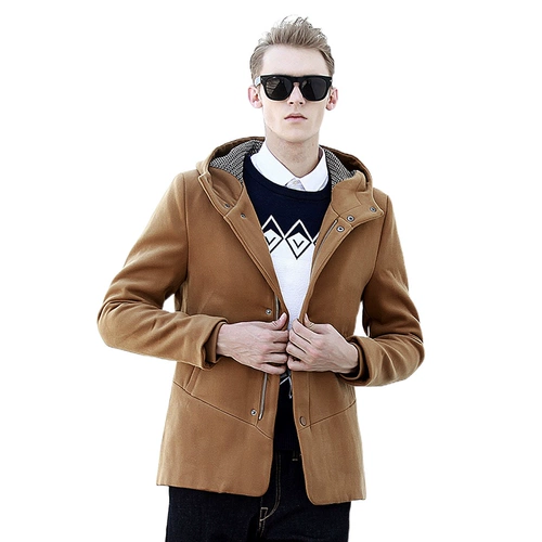 奈昕 Позвольте вам носить симпатичный персонализированный и индивидуальный 101151 Новое шерстяное пальто.