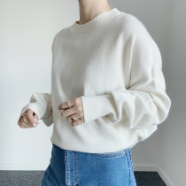 QINGLING New Beautiful Cashmere Cashmere Cashmere Cashman Link Link and Long-sleeved Wear Knitted Sweater
