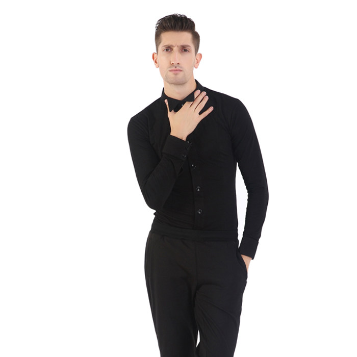 Sani Morden dance adult male blouse MR SHANGsha Mr. dancer saddled with cat collar evening dress shirt
