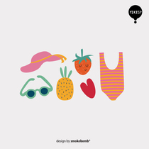 smokebomblab kids kids babygirl beach vacation collection girls only tattoo stickers