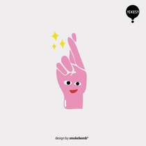 smokebomblab kids pink fingers snapping fingers glitter funny waterproof tattoo stickers