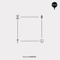 smokebomblab kids summary of life hourglass hearts small objects geometry keys tattoo stickers