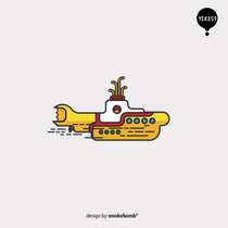 smokebomblab kids artist series beatles yellow submarine tattoo stickers