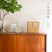 < Qingsen Cafeteria > Japan zakka manually compiled vines with portable containing and separated finishing basket