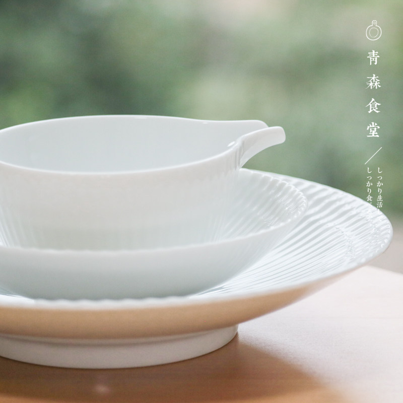 < Qingsen Cafeteria > Japanese Beauty and Intense Burning Day Style Traditional Flower style Delicate White Porcelain Cuisine Small Bowl Fetch dinner plate