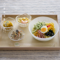 < Qingsen canteen > Japanese system for Japanese wide fields Nitwear Frosted Glass Blowing Snowy Sweet Fruit Bowl Salad Bowl Cool Cold Noodle Bowl