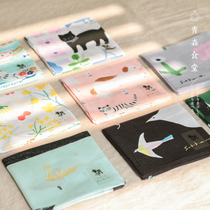 < Qingsen Canteen > Japanese Show Society Writers Illustrator Pure Cotton Birthplace Napkin Guaibu Handkerchief Luge