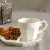 〈Aomori Shokudo〉Made in Japan studio m  Retro French embossed octagonal plate coffee cup mug