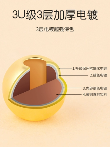 Медный браслет из бисера, бусины, золотые аксессуары, 18 карат, DIY, функция геолокации