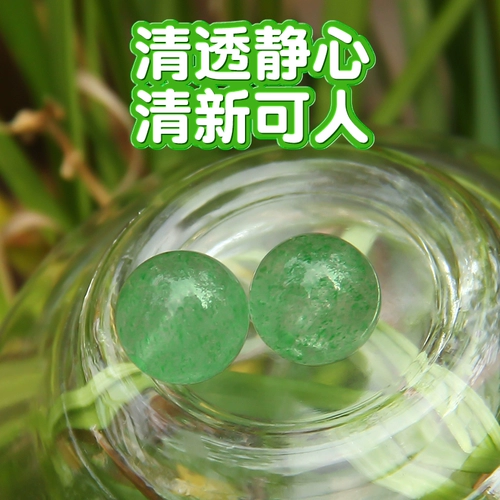 Натуральный кварц, браслет, бусины, зеленое украшение-шарик с аксессуарами с бусинами, 6/8/10мм, имитация льда, «сделай сам»