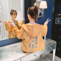 Girl Spring Autumn Jacket 2022 New Girl Net Red Ocean Gas Spring Clothing Children Great Children Dress Trendy Reflective Wind Clothes