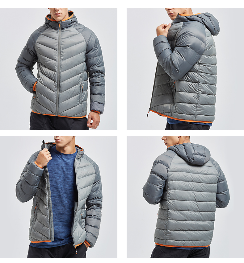 低于海淘 英国 Trespass 趣越 Rusler 轻薄保暖 男式连帽羽绒服 天猫优惠券折后¥199包邮史低(¥399-200)3色可选