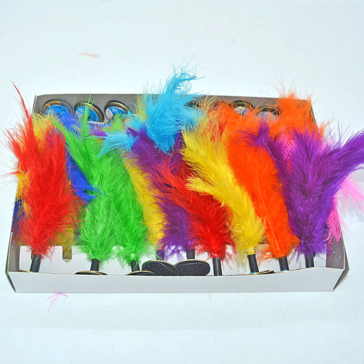 Học sinh tiểu học lông bọ cạp feather lông gà màu 毽 hoa mẫu giáo 毽 毽 毽 毽 毽 玩具 đồ chơi - Các môn thể thao cầu lông / Diabolo / dân gian cầu đá lông gà
