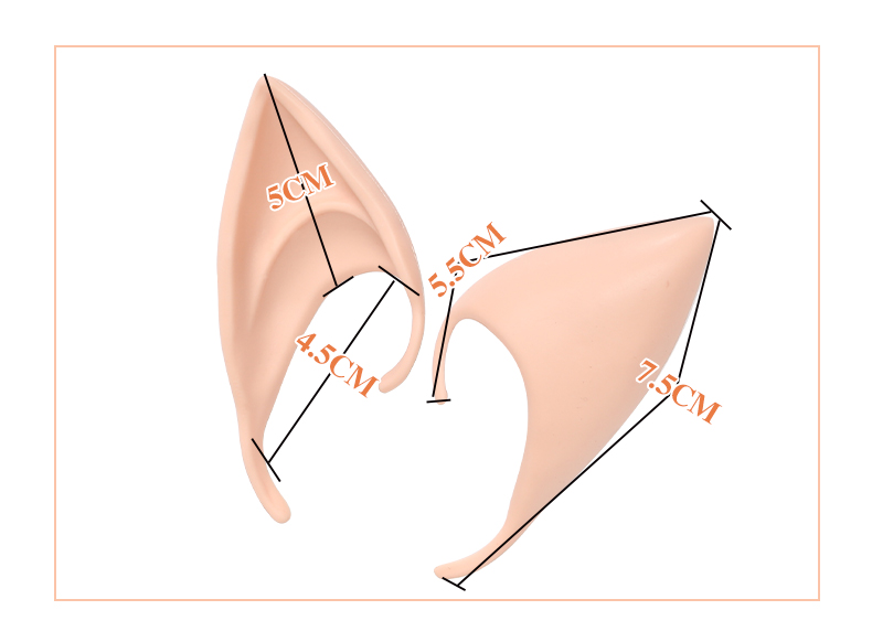 [囧] Bump World Krulu Vampire Monster Leprechaun Elf Ears Halloween Cosplay phụ kiện cosplay