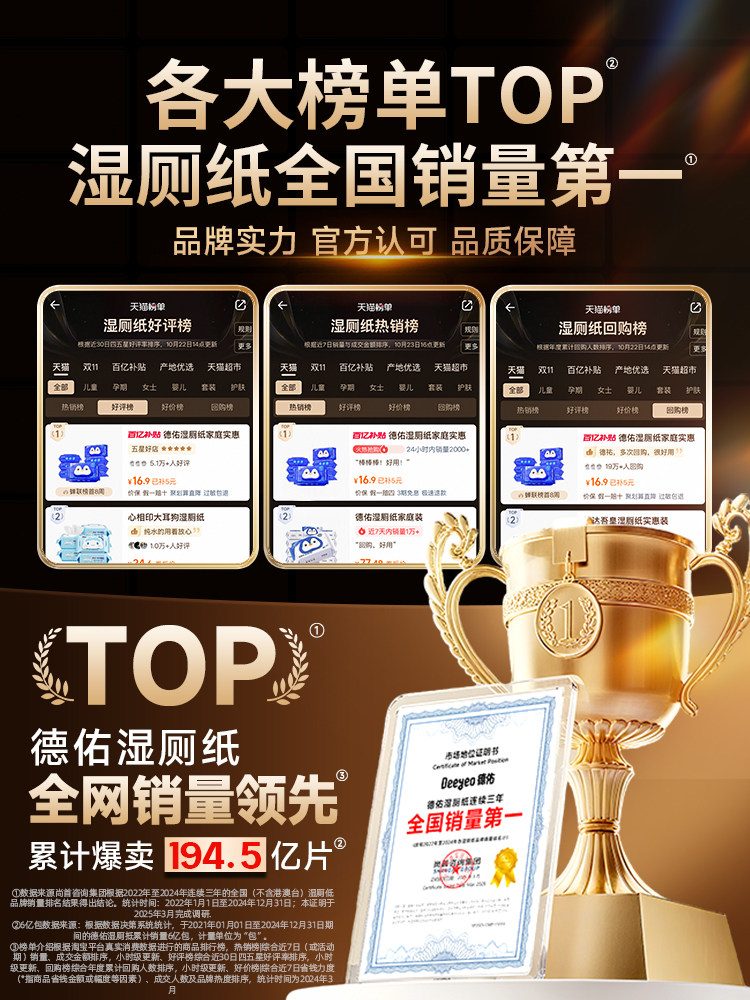 Deyou Wet Toilet Paper Family Value Pack Toilet Cleaning Wipes for Private Parts, Butt Wipes, Special for Men and Women, Pregnant Women