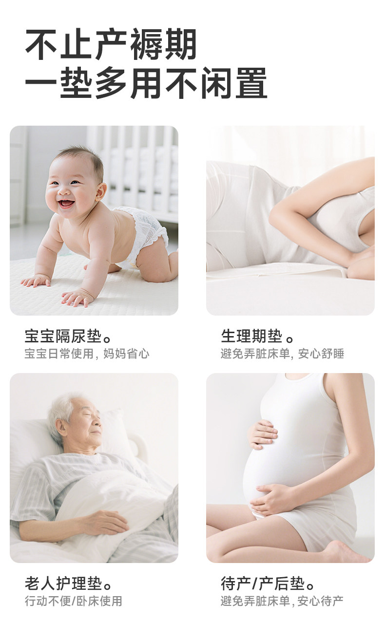 德佑产妇产褥垫产妇专用一次性护理垫60x90大尺寸加大加厚隔尿垫 — 12