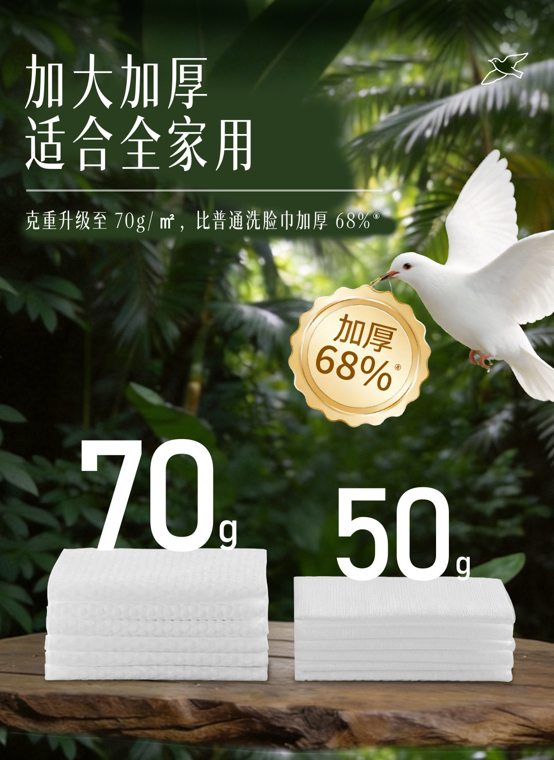 安享好物 安享B级洗脸巾-德佑飞鸟洗脸巾 国标 