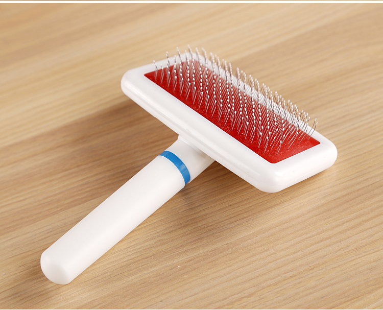 Trắng nhỏ kim lược con chó nhỏ vật nuôi chó lược mèo lược mở nút hình dạng làm sạch sản phẩm làm đẹp 	lược chải lông chó alaska	