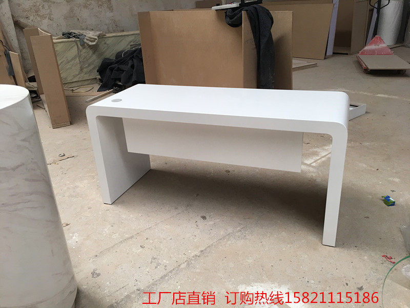 Painting front desk fashion boss desk simple desk semi-round computer table company meeting to negotiate tables