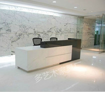 Paint front desk Reception desk Company front desk desk Welcome desk Information desk Cashier Boutique bar Marble
