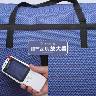 Thick thick thick thick extra thick blue printing moving packing bag duffel bag 150 liters large capacity canvas bag