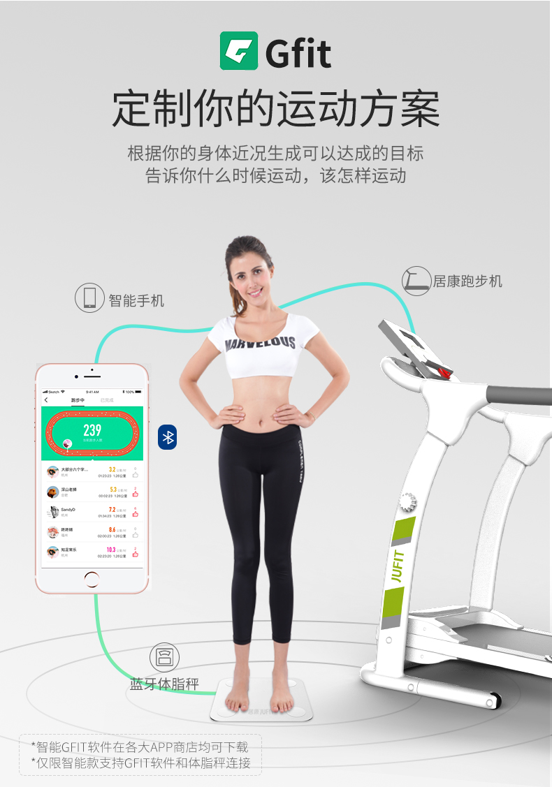 Mô hình máy chạy bộ gia đình Gu Khang giảm cân nhỏ nữ im lặng gấp điện mini thiết bị thể dục trong nhà - Máy chạy bộ / thiết bị tập luyện lớn mays chạy bộ