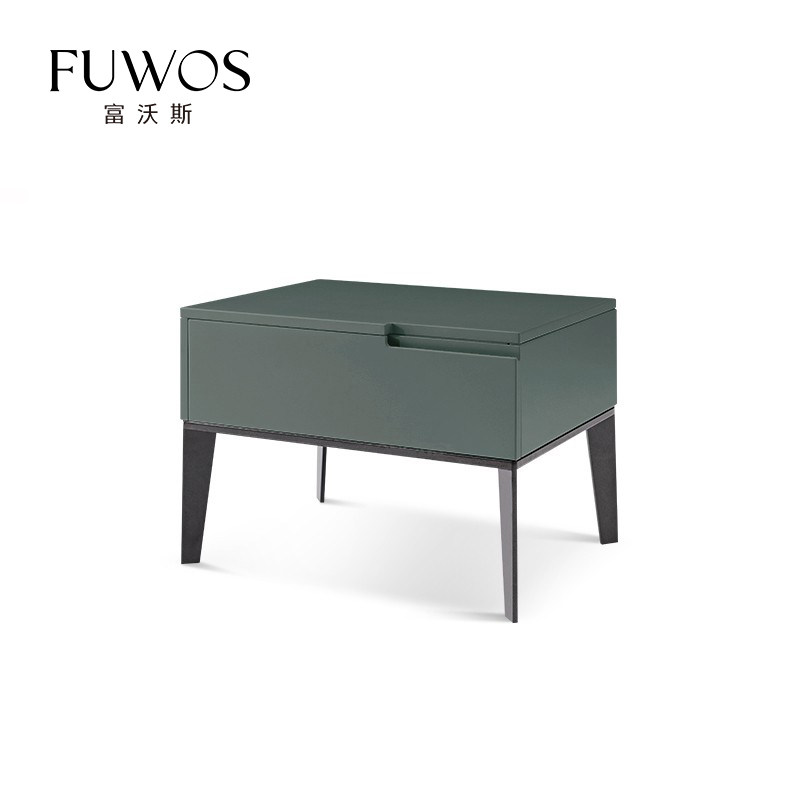 FuwoS Italian modern minimalist minimalist light luxury healthy and environmentally friendly paint bright colors and colorful single pumping small bedside table