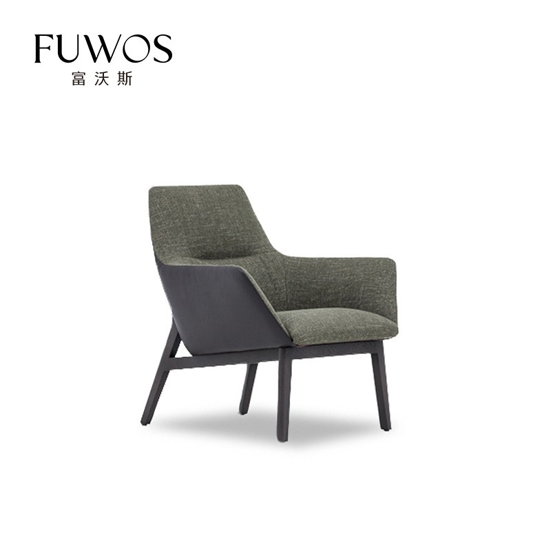FuwoS Simple Modern Personality Designer Minimum Leisure Chair Single Studio Bedroom Fabric Cottage Chair