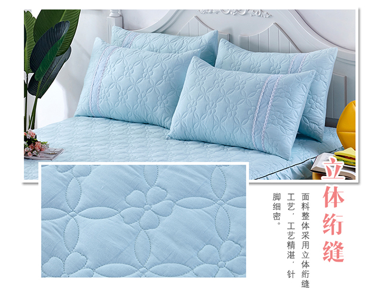 Bộ chăn ga gối cotton cotton dày cộng với bộ chăn ga gối cotton phiên bản Hàn Quốc của bộ chăn ga gối bụi tùy chỉnh váy giường khách sạn