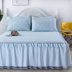 Khăn trải giường bằng vải bông trải giường đơn mảnh cotton cộng với ga trải giường cotton dày 1,5m1,8 mét phiên bản tiếng Hàn của ga trải giường ga giường viền họa tiết Váy Petti
