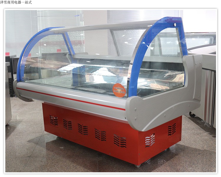 Ze Xue 1.8m Deli Tủ Vịt Cổ Hiển thị Tủ Rau Rau om Thịt Tủ lạnh Thịt tươi Tủ rau Bảo quản Tủ đông Thương mại - Tủ đông tủ đông mini cũ