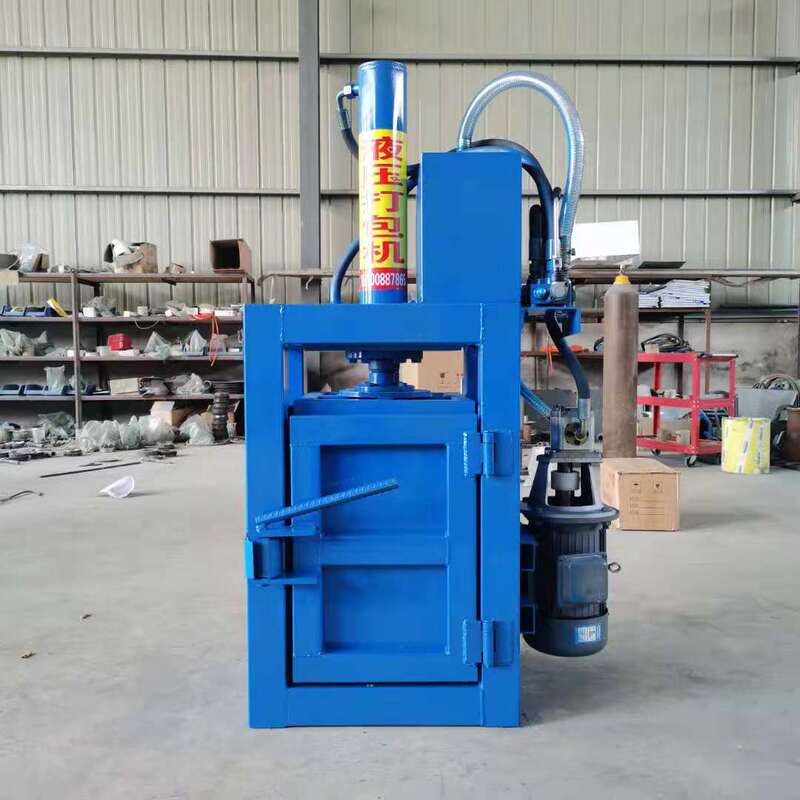 Waste Paint Barrel Flattening Machine, Small Hydraulic Iron Barrel Flattening Machine, 20L-200L Chemical Barrel Oil Barrel Block Packing Machine