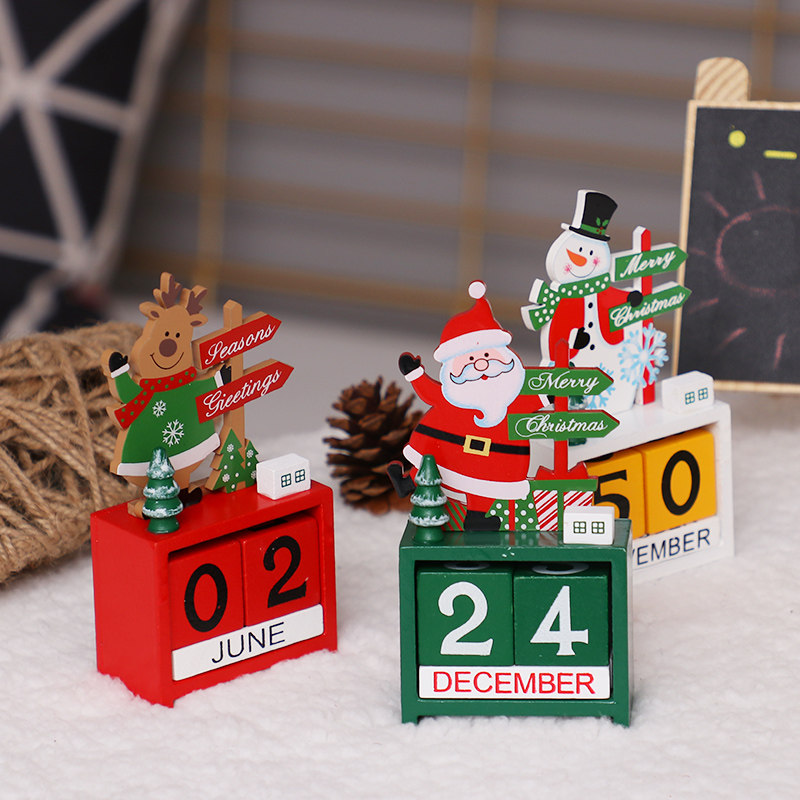 Christmas decorations Christmas tree desktop furniture creative Christmas calendar calendar countdown decoration gift