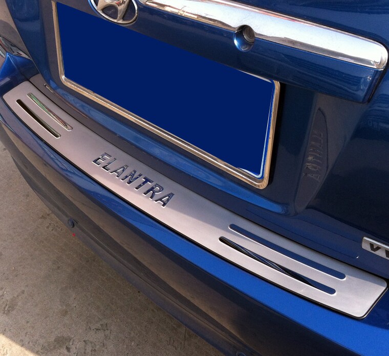 Modern 04-08091011 Irante Rear Guard Plate Stainless Steel Trunk Special Rear Bumper Retrofit Trim Strip