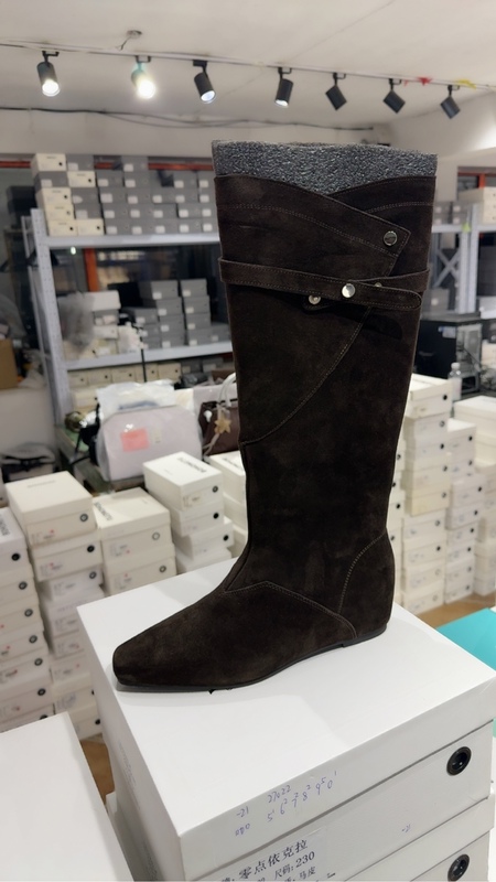 -8D 7116-1 Cowhide High Boots Women's Shoes
