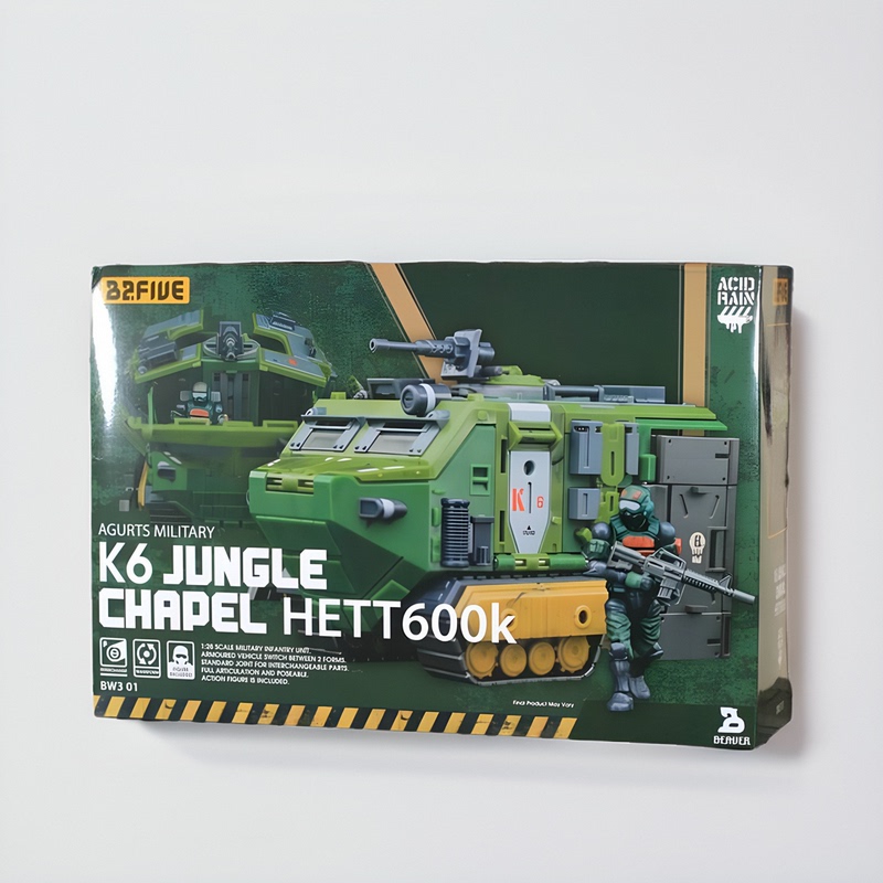 Acid Rain War K6 Hett 600K E Stealth Armored Vehicle Front Anti-Tank Rocket Launcher Vehicle Model in Stock