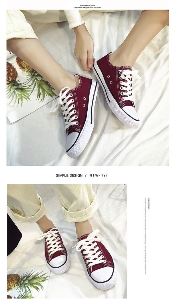 Giày vải nữ mùa hè mới 2018 Harajuku ulzzang Sinh viên Hàn Quốc Giày trắng hoang dã mùa thu đế bằng giày nữ thể thao