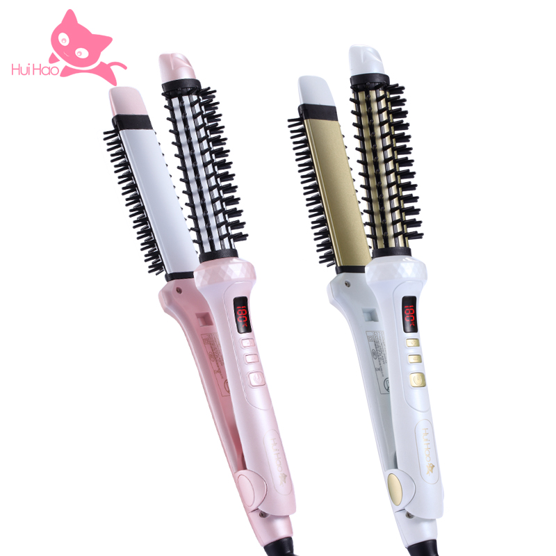 Electric Curling Bar Short Hair Splint Straightening Plate And