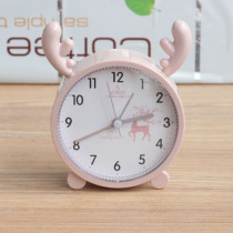 Creative cartoon cute childrens special personality small alarm clock students with simple desktop clock bedroom bedside clock