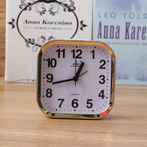 Creative fashion small alarm clock not mute table table clock modern living room clock pendulum clock old man clock
