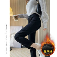 Черные штаны, бархатная лента, увеличенная толщина