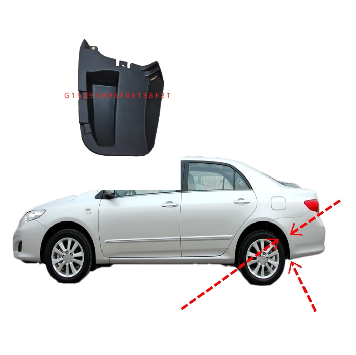 Apply 2007-2013 Corolla rear bumper leaf plate inner lining bezel rear tire fender guard plate