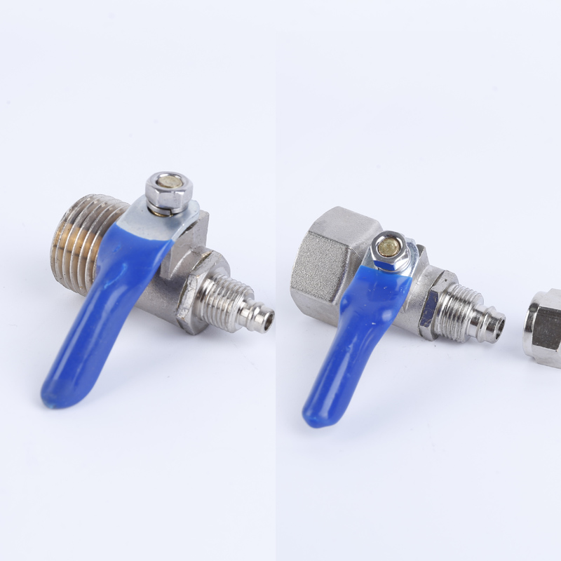 Copper 4 min inner wire 2 pipe ball valve fast plug water purifier installation accessories water purifier water purifier three circuits