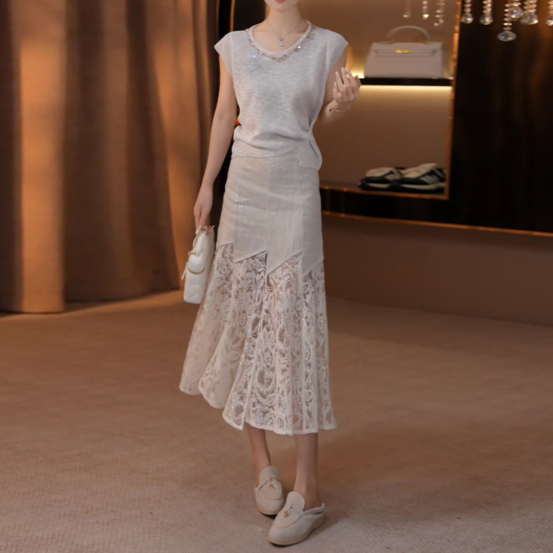 2026 New Fashion Hot-Selling Women's Clothing Set: Cloud Yarn Light Luxury Elegant Knitwear and Skirt Two-Piece Set 2026 New Fashion Hot-Selling Women's Clothing Set: Cloud Yarn Light Luxury Elegant Knitwear and Skirt Two-Piece Set