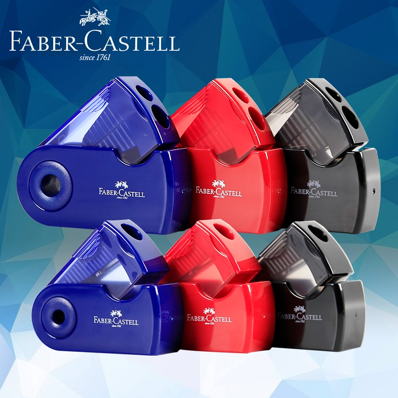 Germany Huibaijia push-pull double hole pencil sharpener 1827 pencil sharpener Pencil sharpener Student pencil planer pencil sharpener Student portable pencil sharpener