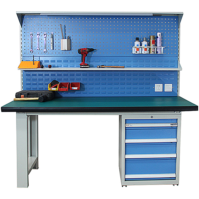 Heavy-duty pliers-work bench repair desk repair table with lamp antistatic welding bench test bench Electrotechnical table practical training table