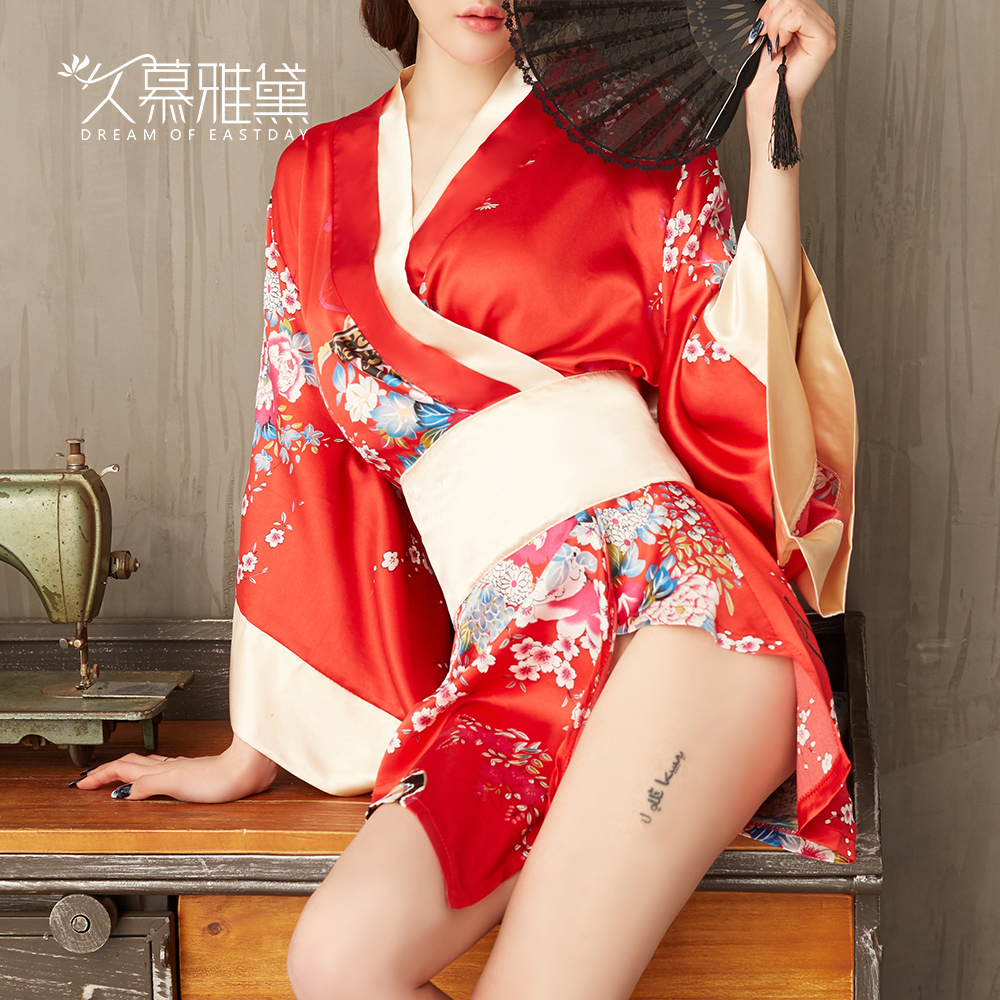 Erotic lingerie clothing Sexy hot woman Sleeping beds Teasing Uniforms Tempting Passion Suit Sexual Anecdolaity Kimono