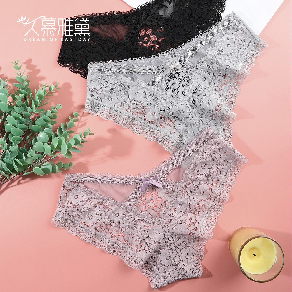 Sexy Spice Laces Underwear lingerie Tiny pants Passion Temptation Open Crotch Women's Day Ensemble Suit can be put off the egg