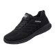 Pull back men's shoes winter velvet warm cotton shoes all black mesh casual running sports shoes winter two cotton shoes